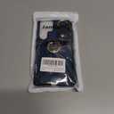 JanCalm Card Slots for Samsung Galaxy S25 Ultra Case Blue, Metal Ring Holder Stand, Wrist Strap, Magnetic Clasp, Leather Shockproof Protective, Wallet Phone Cover