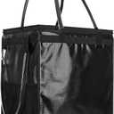 (Medium) Fanwoli Reusable Grocery Bag on Wheels with Upgraded Wrinkle-Resistant Fabric | Enhanced Stability Wheels & Extended Handle | Foldable Shopping Trolley for Laundry, Carries Up to 66 L