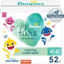 Pampers Training Pants - Pure Protection - Size 4T-5T, 52 Count, Baby Shark Premium Hypoallergenic Potty Underwear
