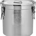 21L/5.5 Gal 304 Stainless Steel Containers with Lids 710 Oz Stainless Steel Airtight Containers with Lids and Lock Hole 304 Airtight Container for Kitchen 304 Stainless Bucket Containers