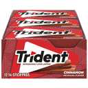 Trident Cinnamon Sugar Free Gum, 12 Packs of 14 Pieces (168 Total Pieces)