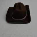 Vintage Rhinestones-Hat Western-Cowgirls-Hat - Wide Brim Bling Diamond Cowboy-Hat for Cosplay Disco Music Party M/L (7, Brown)