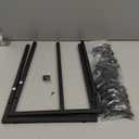 KAFAHOM Purse Organizer for Closet, Purse Rack - Tall Purse Shelf with 8 Hooks & 10 Removable Hangers to Hold Handbags, Backpacks, Pocketbooks., Perfect Purse Display Stand & Storage Tree, Black