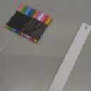 16" Led Drawing Board for Kids Rechargeable, Portable Doodle Glow LED Note Board with 7 Colors, Light Up Acrylic Dry Erase Lumi Board with Stand, Easter Gifts Teen Boys & Birthday Gifts(White) (1PACK)