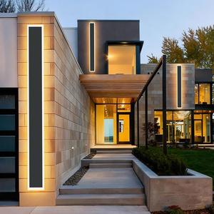 36IN Modern Outdoor Wall Light LED Long Exterior Light Fixture IP65 Waterproof Wall Lamps, Dimmable 30W 2700LM Black Wall Sconce, 3000/4000/5000KSelectable, ETL Listed