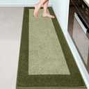 Machine Washable Runner Rug 24" x 84", Non Slip Kitchen Mat for Floor, Absorbent Entryway Rug for Kitchen, Bedroom, Hallway, Bathroom, Door (Roll Packing)