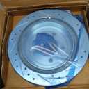 A-Premium 12.01 Inch (305mm) Rear Drilled and Slotted Disc Brake Rotors