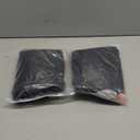 Inflatable Foot Rest Pillow for Travel - Adjustable Height Flight Foot Rest with Eye Mask and Earplugs for Kids & Adults on Airplane, Car, Train, Office, and Home (Blue, 2 PCS)