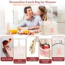 ADYOOM Initial Lunch Bag for Adult Women-16