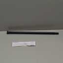Amazon Basics Tension Curtain Rod, Adjustable 24-36" Width - Black, Classic Finial
