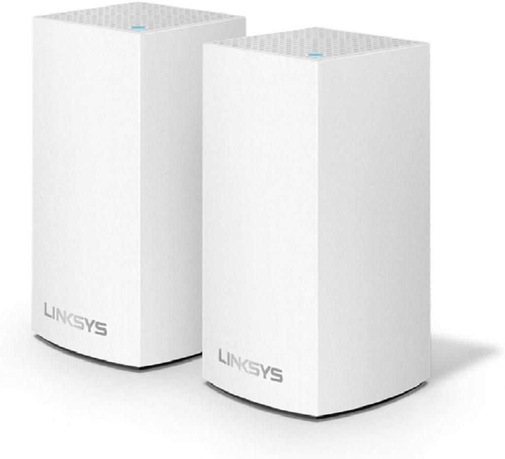 Linksys AC1300 2-Pack VELOP Dual-Band Routers Whole Home WiFi 5 System (WHW0102)