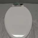 KOHLER 20454-0 Ridgewood Elongated Soft Close Toilet Seat, Quiet Close, Wood Toilet Seat, Home Essentials, White