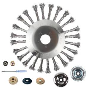 8 Inch Steel Wire Rotary Brush Cutter Trimmer Head String Trimmers