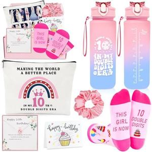 Awfrky Gifts for 10 Year Old Girl, 10 Year Old Girl Birthday Gifts, 10th Birthday Gift for Girls Ideas for Daughter, Sister, Niece, Granddaughter, Popular Double Digits Birthday Gift for Teen Girls