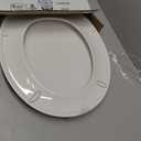 KOHLER 20111-0 Brevia, Slow Close Toilet Seat, Round Toilet Seat, Grip-Tight Bumpers Quick-Attach Hardware, White
