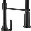 Delta Ermelo Pro Style Commercial Kitchen Faucet with Pull Down Sprayer, Single Hole Brushed Gold Kitchen Sink Faucet, Single Handle, Champagne Bronze 18887-CZ-DST