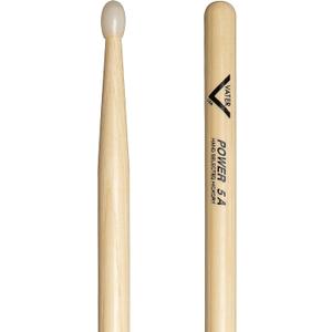 Vater Power 5A Nylon Tip Hickory Drum Sticks, Pair