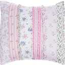 Cozy Line Home Fashions Pink Rose Romantic Ruffle Floral Flower Decor Pillow (Pink Lace, Decor Pillow - 1pc)