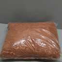 BATTILO HOME Rust Orange Throw Blanket for Couch, Soft Chenille Knit Throws with Tassels for Home Decor, Fall Caramel Throws for Couch Cover, 60"x80"