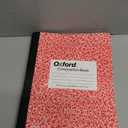 Oxford Composition Notebook, College Ruled Paper, 9-3/4 x 7-1/2 Inches, 100 Sheets, Assorted Marble Cover (2 Red)