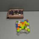 Kerros Interactive Cat Ball Toy with 1 Plastic Launcher Gun and 30 Fuzzy Pom Pom Balls, Funny Interactive Cat Toys for Indoor Self Play Cat Kitten Toys for Swatting, Biting, Hunting, Exercise