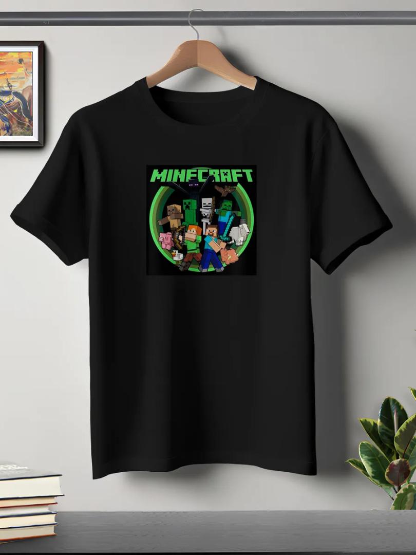 Black T-shirt Minecraft, Brand Gildan , Size 3T 