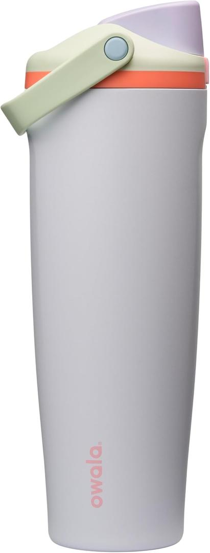 Owala FreeSip Sway Insulated Stainless Steel Water Bottle with TwoWay Spout, BuiltIn Straw and Bucket Handle, Made for Travel, School, and Sports, 40oz, BPA Free, Leak Proof, Beach House, Beach House