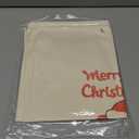 Fohufo Reusable Christmas Gift Bag, 15.7 x 19.6 Inch Initial Santa Sack Drawstring Christmas Bags, Personalized Gift Bags for Xmas Presents Party Supplies, Xmas Decorations Gifts Bag, Medium A