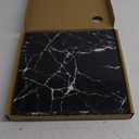 10pcs Marble Peel and Stick Backsplash Waterproof Washroom Wall Panels, Peel and Stick Tile, PVC Wall Panels for Kitchen (Black Marble Tiles, 11.8" x 11.8" x2.5MM x 10Pack)