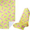 Car Seat Towel Covers Front Seats for Beach Swimming, Sports, Camping,Yoga. Sweating Easy to Clean, Protect from Damage by Sweat, Pets, and Scratches(Watermelon, 1 Pcs)