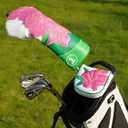DF3 Center Shaft Putter Cover Double Magnetic Closure Embroidery Golf Putter Headcover