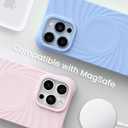 ORNARTO Vortuxe for iPhone 13 Pro Max Case 6.7" | 2X MIL-STD Drop Protection | Compatible with MagSafe | Sleek Aesthetic Liquid Silicone Phone Cover - Sky Whisper