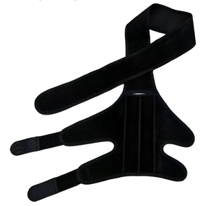 Black Dog Knee Brace 3.9 in, M Size Adjustable Leg Protector for Pet, Hind Leg Support, Dog Joint Recovery, Hind Leg Lick Protection