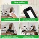 Ceiling Fan Filters for Blades, 3 Pcs Activated Coconut Shell Carbon Ceiling Fan Air Purifier Pads,Fibrous Carbon Fan Air Purifier Pads