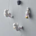 3Pcs Astronaut Wall Sculpture Climber Figurines, Climbing Wall Hanging Decoration, Outer Space Theme Decorations for Kid Bedroom, 3D Wall Decor for Living Room Playroom Classroom, Rock Climbing Gifts