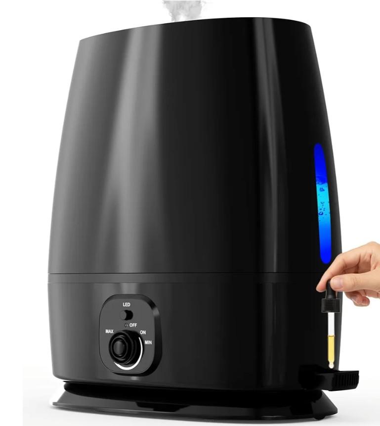 Everlasting Comfort 6L Humidifiers for Bedroom, Quiet 50HR Runtime No-Filter Supersized Cool Mist Humidifier Large Room for Whole House, Plants, Baby Nursery, Allergies, Dry Skin, Congestion, Indoor