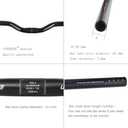 Mountain Bike Road Bike Handlebar Aluminum Alloy Flat Bar Riser Bar 25.4mm 600mm & 31.8mm620mm(Riser Bar 25.4mm600mm)