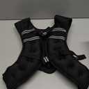 Weighted Vest, 6lb/8lb/12lb/16lb/20lb/30lb for Men, Women with Reflective Stripe, Weight Vests Adjustable for Workout, Strength Training, Running, Fitness, Muscle Building, Weight Loss (Black)