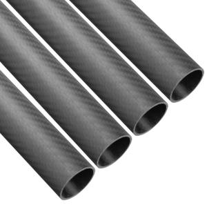 500mm (19.6 inches) 28mm x 30mm x 500mm Carbon Fiber Tubes Matte Surface 3K Roll Wrapped 100% Pure for Quadcopter Multicopter (4PCS)