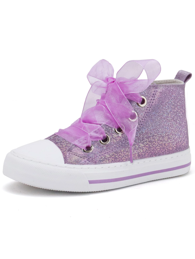 Toandon Kids Adorable Fashion High Top Casual Canvas Sneakers Size 1