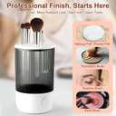 Electric Makeup Brush Cleaner, 6500RPM Automatic Makeup Brush Cleaner Machine, Portable Design with 1800mAh Rechargeable Battery for Makeup Brushes, Perfect Gift for Makeup Lovers
