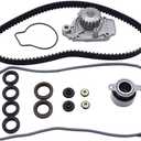 1 Set SHLPDFM Timing Belt Water Pump Kit 14400-PM3-004 TS26143 Fits for 1988-1995 Honda Civic 1.5L SOHC D15B D15B2, D15B7, D15B6, D15B8
