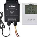 Briidea Wireless & Portable RF Remote Control Kit with Exclusive Temp/RH Detection and Large Display Screen, Compatible with Quiet Cool Whole House Fan and All 1 2 3 Speed Exhaust Fans