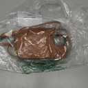 Bocasal Crossbody Wallet Case for iPhone 12/12 Pro, RFID Blocking PU Leather Zipper Handbag Purse Flip Cover, Kickstand Folio Case with Card Slots Holder Wrist Strap Lanyard 5G 6.1 Inch (Brown)