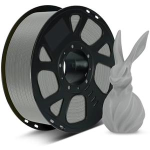 Kingroon Grey PLA Filament 1.75mm, 12Kg ,Low Odor & Bubble-Free Grey Filament, Fits for Most FDM 3D Printers