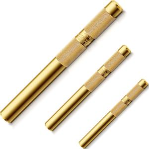 Funrous 3 Pcs Brass Drift Punch Set, 3/4, 1/2, 3/8 Inch, 25075 25076 25077 Brass Punch Tool Kit for Automotive, Machinery Repair
