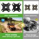 10L0L Golf Cart Rear Axle Hub Assembly for EZGO RXV 2008-Up Gas and Electric,Replace OEM# 604112, 615604,2 pcs