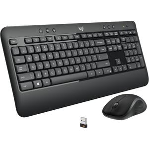 Logitech MK540 Advanced Wireless Keyboard and Mouse Combo for Windows, 2.4 GHz Unifying USB-Receiver, Multimedia Hotkeys, 3-Year Battery Life, for PC, Laptop