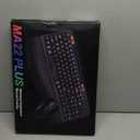 SABLUTE Wireless Keyboard and Mouse Combo, Ergonomic Wave Keys, Cushioned Palm Rest, Rechargeable, Phone Holder, Natural Typing, 2.4G Lag-Free, MA22 Plus Full Size Keyboards Set for Windows/Mac, White