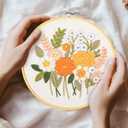 DIAMOND DOTZ Kits - Embroidery Country Garden: A Stunning Embroidery Kit Perfect for Beginners and Adults, Easy-to-Follow Instructions, Vibrant Threads, and Timeless Beauty